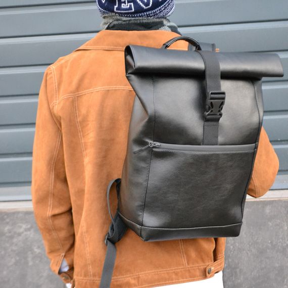 Міцний рюкзак для міста, Рюкзак з м'якими лямками, Рюкзак рол топ дорожня сумка Місткий унісекс RH-33 | Зображення 6