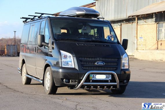 Кенгурятник WT003 (2006-2014, нерж.) для Ford Transit | Зображення 3