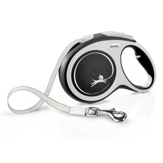 Рулетка Flexi New Comfort L, лента 8 м, черный