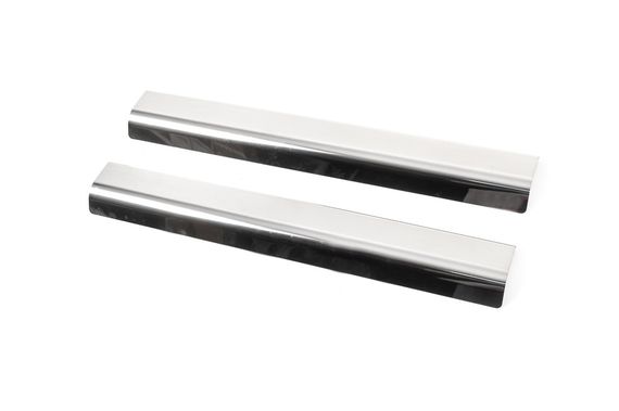 Накладки на пороги Натанико (нерж) Premium - лента 3М, 0.8мм для Kia Niro 2016-2024 гг | Зображення 1