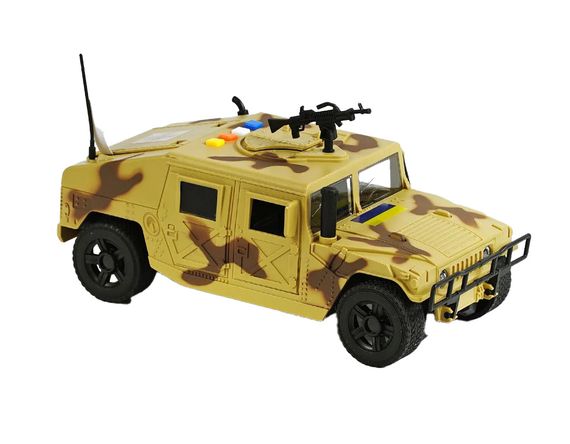 Бронеавтомобіль 36991 TK Group "HMMWV M1114", масштаб 1:16, звук, підсвічування, інерція, відкр. двері та багажник, в коробці (6974060113021) Коричневий