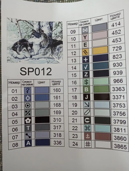 Алмазна мозаїка Вовки на снігу 40х50 см ColorArt  SP012 | Зображення 3