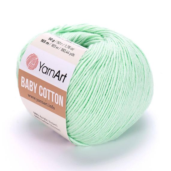 Пряжа YarnArt Baby Cotton No 435 (Ярнарт Бебі Коттон) 50 г / 165 м напівбавовна для дитячих речей та іграшок амігурумі