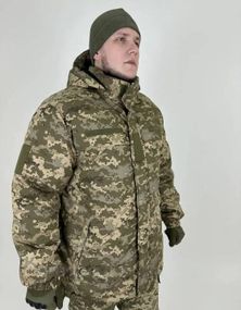 Куртка зимняя тактическая Ultimatum Ranger камуфляж ВСУ Светлый пиксель 50