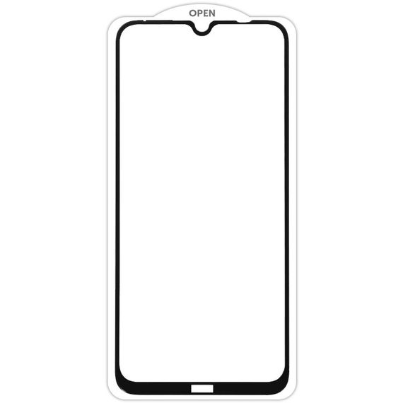 Захисне скло SKLO 5D (тех.пак) для Xiaomi Redmi Note 8 / Note 8 2021 Чорний / Біла підкладка