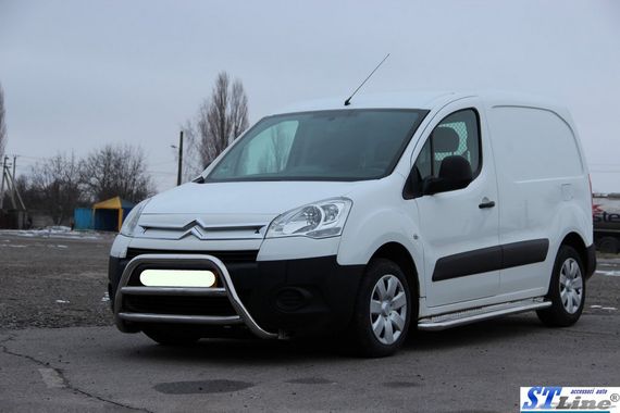 Кенгурятник WT022 (нерж.) для Citroen Berlingo 2008-2018 гг | Зображення 1