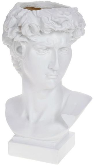 Вазон интерьерный Гераклион White 17х17х27.5см