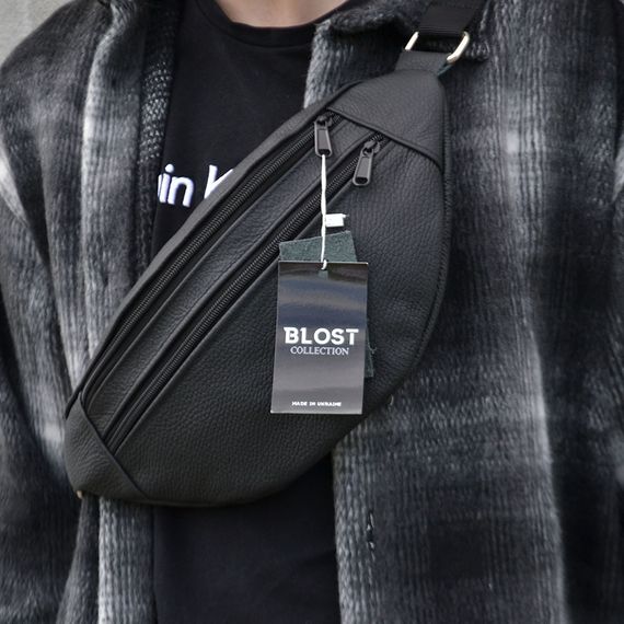 Мужская барсетка на пояс  / Нагрудная сумка бананка вместительная / Сумка мужская VK-443 поясная бананка | Зображення 5