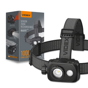 Ліхтарик LED налобний 1000Lm 5000К VLF-H047Z Videx