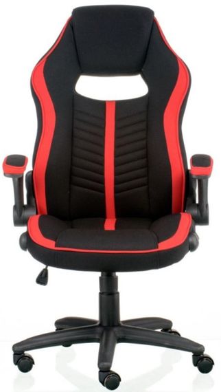 Офисное кресло - геймерское кресло Prime black - red экокожа | Зображення 1