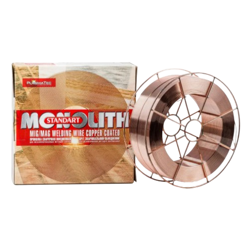 Дріт зварювальний з обмідненою поверхнею d 1мм 18 кг/уп G4Si1 (Св-08Г2С) Monolith