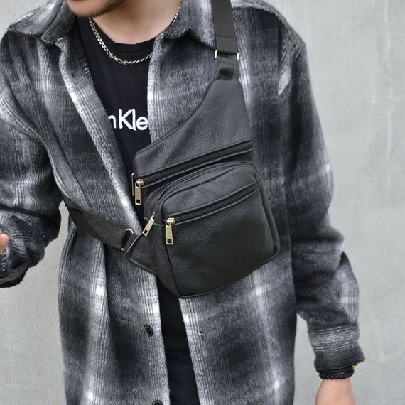 Сумка кобура наплічна | Чоловіча сумка-слінг тактична плечова | Сумка через KE-997 плече месенджер | Зображення 4