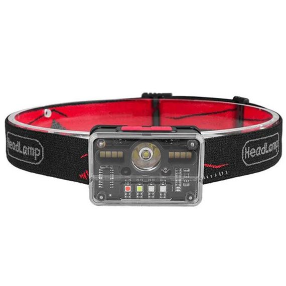 Ліхтар DS-577 налобний M-006-XPG+8SMD+4SMD(white+red+green+blue+UV) | Зображення 2