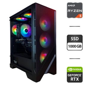 Збірка на замовлення: ігровий ПК MSI MAG Forge 120A Tower / AMD Ryzen 5 7500F (6 (12) ядер по 3,7 - 5,0 ГГц) / 16 ГБ DDR5 / 1000 ГБ SSD M.2 / nVidia GeForce RTX 3080, 10 ГБ GDDR6X, 320-bit / 750 Вт б/в