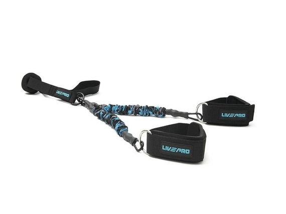 Еспандер LivePro MULTIFUNCTIONAL TRAINING чорний, блакитний Уні 6x11x40см LP8427