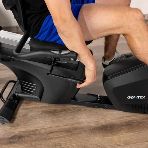 Горизонтальний велотренажер Gymtek XBR6000 електромагнітний синій | Зображення 4