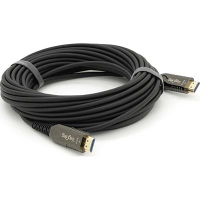 Кабель мультимедийный HDMI M to HDMI M 12.0m V2.0 4K UHD black VEGGIEG (YT-HDMI(M)/(M)HA-12/19717) | Зображення 1