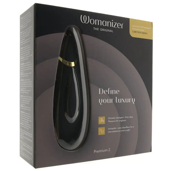 Вакуумний кліторальний стимулятор Womanizer Premium 2 BLACK Sex Aura | Зображення 9