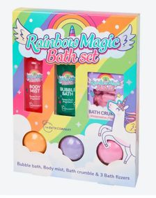 Подарунковий набір Rainbow Magic Bath Set (bubble bush, mist, bath crumble, bath fizzers)