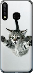 Чехол на Tecno Camon 12 CC7 Летящий котёнок "2322u-2432-17620"