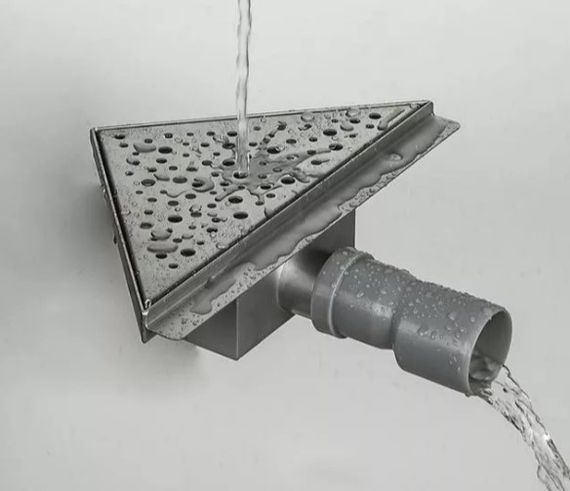 Кутовий трап для душу Gappo нержавіюча сталь, 200x200 мм G82020-1 | Зображення 5