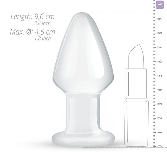 Скляна анальна пробка Gildo Glass Buttplug No. 25 Sex Aura | Зображення 2