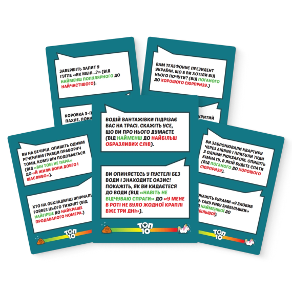 Настольная игра ТОП 10 (Top Ten) укр. | Зображення 2