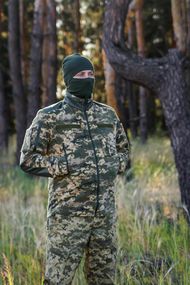 Кофта флісова з нейлоновими вставками піксель