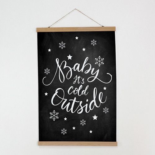 Тканинний постер на стіну Baby it's cold outside 60х93 см (TPSR_23NY018)