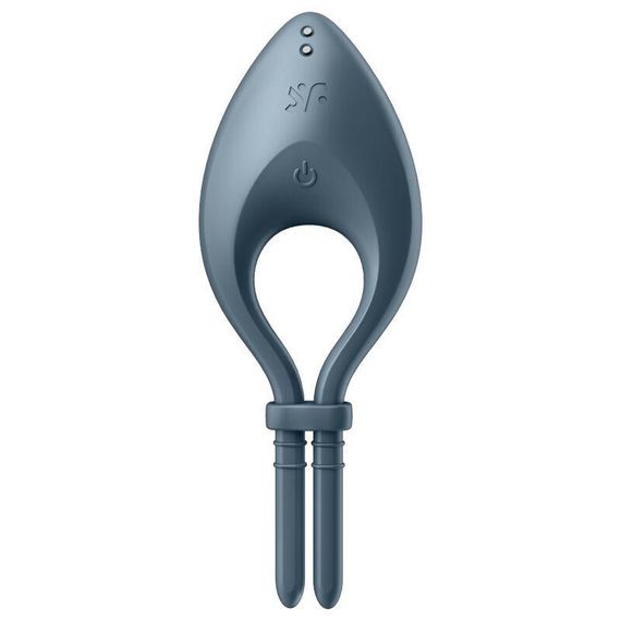 Эрекционное смарт виброкольцо лассо с регулировкой размера Satisfyer Bullseye Dark Blue | Зображення 1