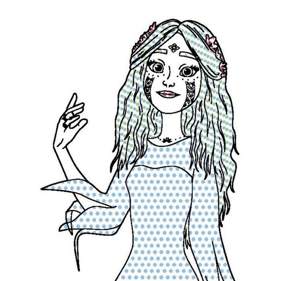 Раскраска детская Цветной буль Мавка "Волшебный мир Мавки" Ранок 1370019 | Зображення 1