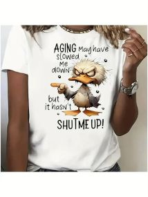 Футболка жіноча з принтом повсякденна XL Білий