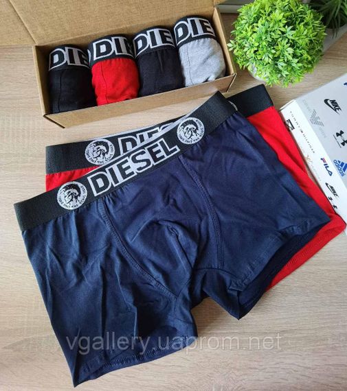 Комплект трусів Diesel, подарунковий набір боксерів Дезель без коробки на 2 штук, труси для справжніх чоловіків 2, без коробки, L