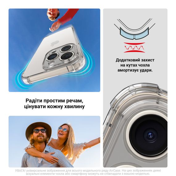 Чохол до мобільного телефона Armorstandart Force Samsung A07 4G Camera cover Clear (ARM86527) | Зображення 4