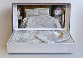 Покривало Selin 230х250 см Reyhan Сіре