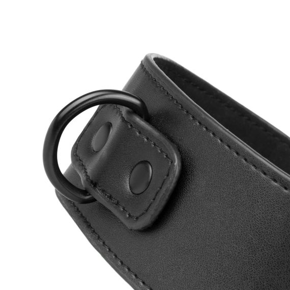 Наручники з нашийником Bedroom Fantasies: Collar & Wrist Cuffs, чорні Sex Aura | Зображення 4