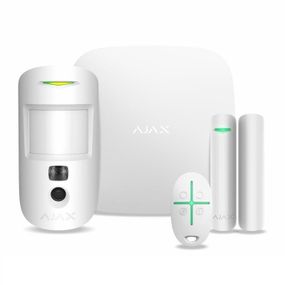 Комплект охранной сигнализации Ajax StarterKit Cam HDR white