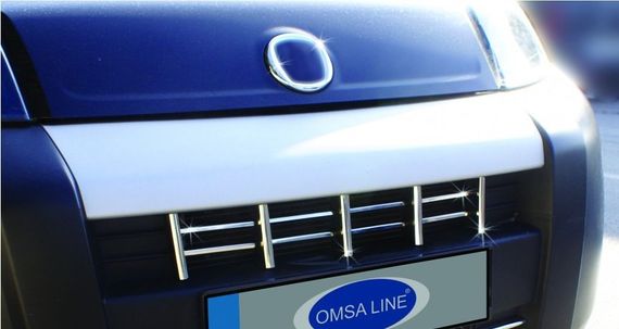 Накладка на решітку (13 част., нерж) для Peugeot Bipper 2008-2024 рр | Зображення 1
