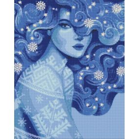 УЦЕНКА!!! Алмазная мозаика "Холодная красота" ©pollypop92 AMO7452-UC 40х50 см