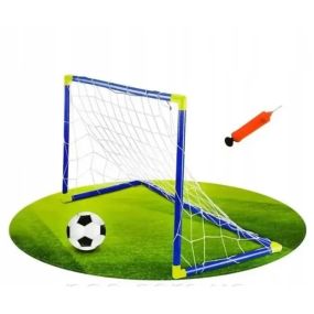 Игровой набор Мини Футбол "Складные ФУТБОЛЬНЫЕ ВОРОТА" 56см Anjanle Футбольный набор с насосом и мячом