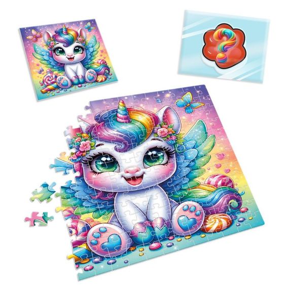 Детские пазлы с сюрпризом "Единорожка"1 VT8030-01, 180 деталей | Зображення 2