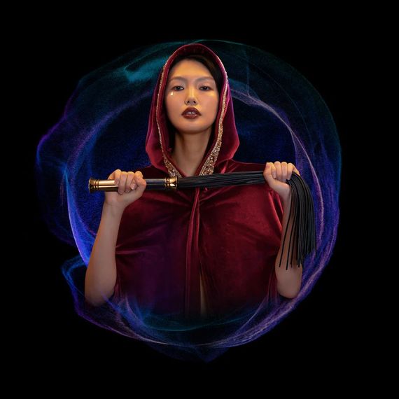 Флогер з італійської шкіри UPKO Black Label Collection, ручна робота | Зображення 1