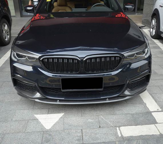 Накладка на передній бампер Lip V6 (для M-Sport 2017-2020, Карбон) для BMW 5 серія G30/31 рр | Зображення 6