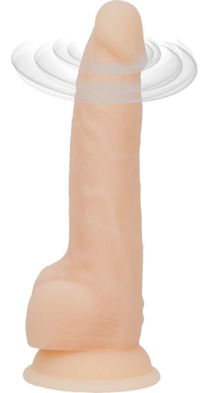 Фалоімітатор з вібрацією та ротацією Naked ADDICTION James 8″ Rotating & Vibrating Dong, пульт ДК | Зображення 2