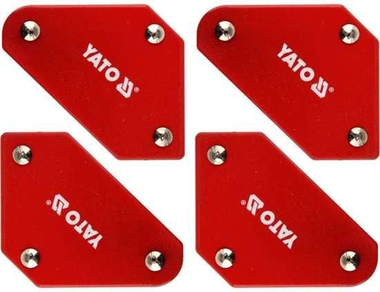 Набір кутники магнітні струбцини зварювальника 4 штуки YATO YT-08677