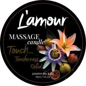 Массажная свеча L'amour Passion Lily & Fig с фруктово-цветочным ароматом , 30 мл Sex Aura