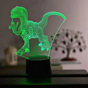 3D светильник ночник с пультом "Велоцираптор 3" 3DTOYSLAMP