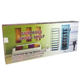 Складна тканинна шафа для взуття на 9 полиць T-1099 Коричневий