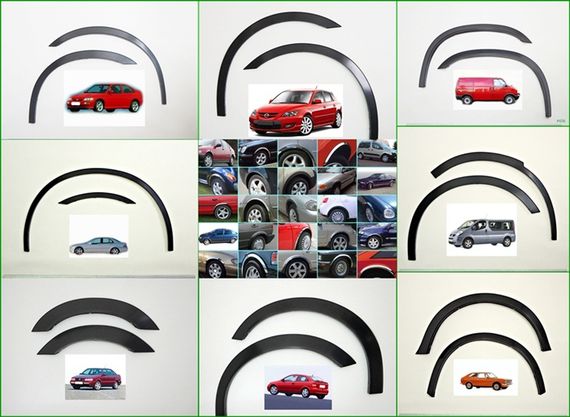 Накладки на арки (4 шт, чорні) ABS-Пластик (2007-2014) для Citroen Jumper 2007-2024 та 2014-2024 рр | Зображення 1
