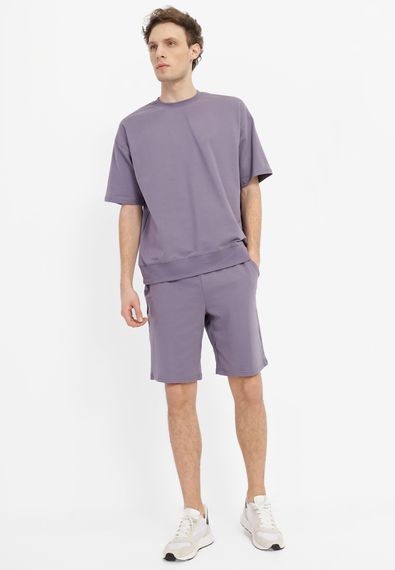 Комплект для чоловіків футболка та шорти сірий, 3XL | Зображення 3